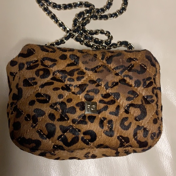 Purification Garcia Quilted Animal Print Leather Hand Bag - Picture 5 of 6
